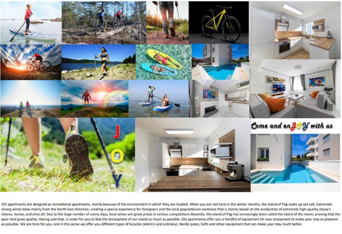 Joy 1 Apartment Novalja Exteriér fotografie